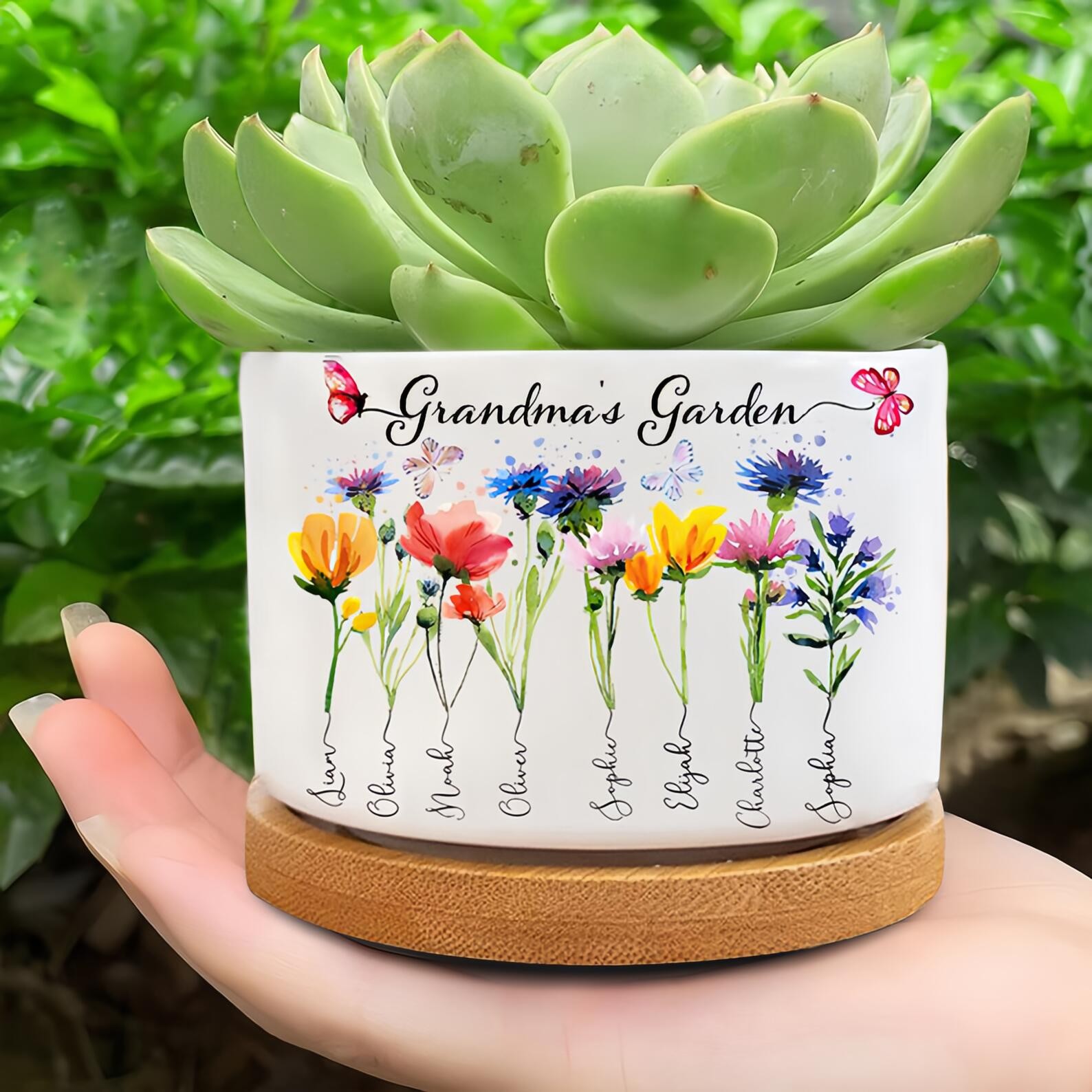 Personalised Mum's Garden Birth Month Flower Pot Gift Ideas for Mother's Day