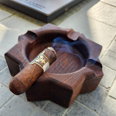 Personalised Walnut Cigar Ash Tray Gifts for Man